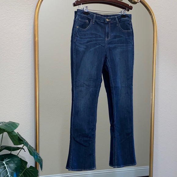 Simply Vera Vera Wang Dark Blue Boot Cut Jeans Size 10 - Picture 2 of 7